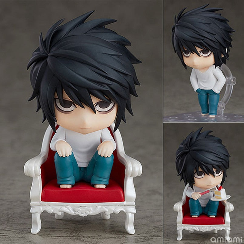 5pcs/set Q Anime DEATH NOTE Figure 1200# L Lawliet Action Figure Death Note 1160# Yagami Light Death Lawliet Figurine