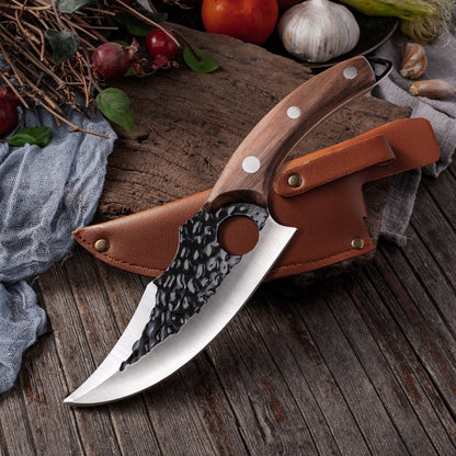 6&#39;&#39; Meat Cleaver Butcher Knife Stainless Steel Hand Forged Boning Knife Chopping Slicing Kitchen Knives Cookware Camping Kinves