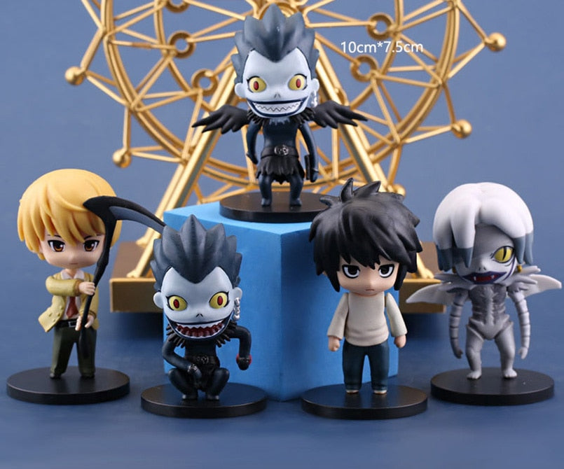 5pcs/set Q Anime DEATH NOTE Figure 1200# L Lawliet Action Figure Death Note 1160# Yagami Light Death Lawliet Figurine