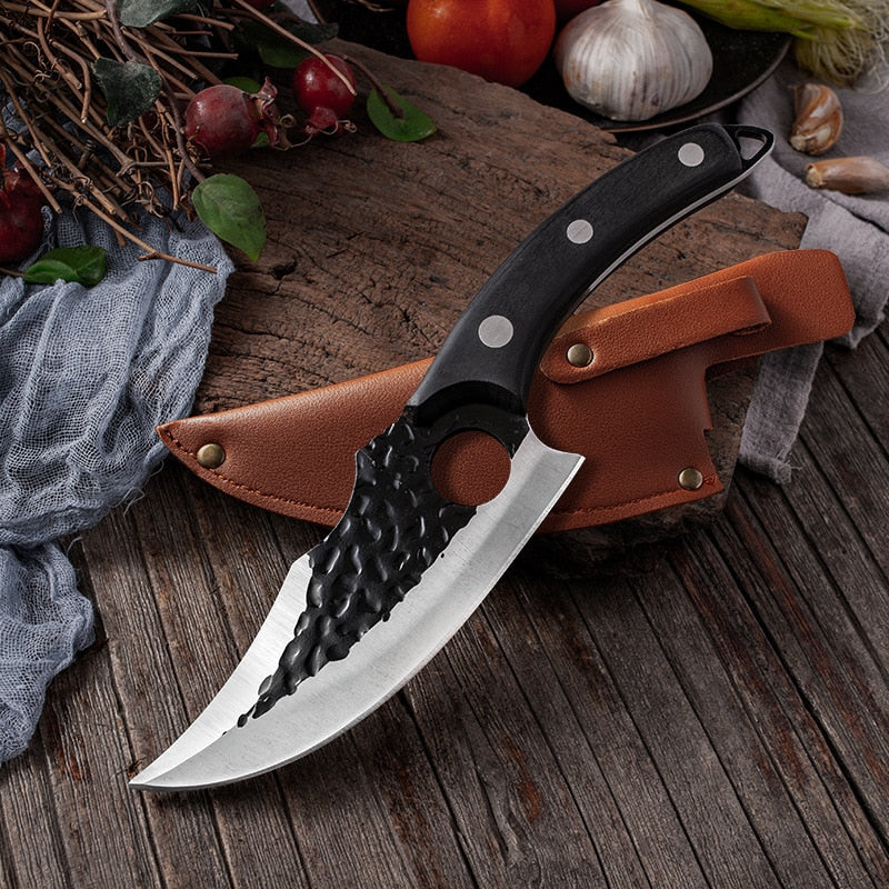 6&#39;&#39; Meat Cleaver Butcher Knife Stainless Steel Hand Forged Boning Knife Chopping Slicing Kitchen Knives Cookware Camping Kinves