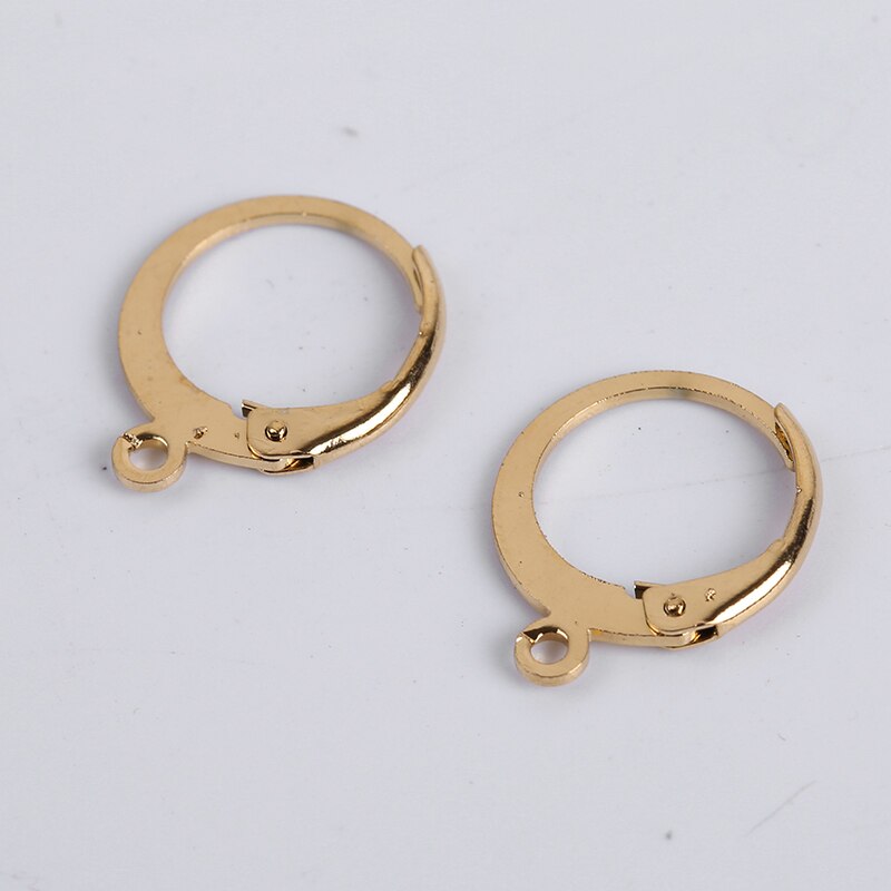 20-50Pcs/Lot 14x12mm Stainless Steel Diy French Earring Hooks Wire Settings Base Hoops Earrings Accessories For Jewelry Making