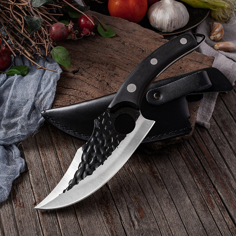 6&#39;&#39; Meat Cleaver Butcher Knife Stainless Steel Hand Forged Boning Knife Chopping Slicing Kitchen Knives Cookware Camping Kinves