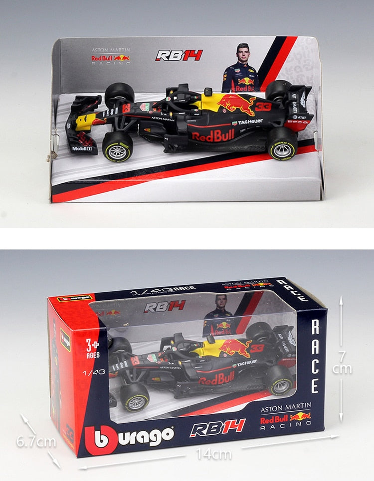 2022 Bburago RB18 Diecast 1:43 Car Red Bull Racing F1 Car Infiniti Racing Model Alloy Toy Formulaed One Car Collection Kid Gift