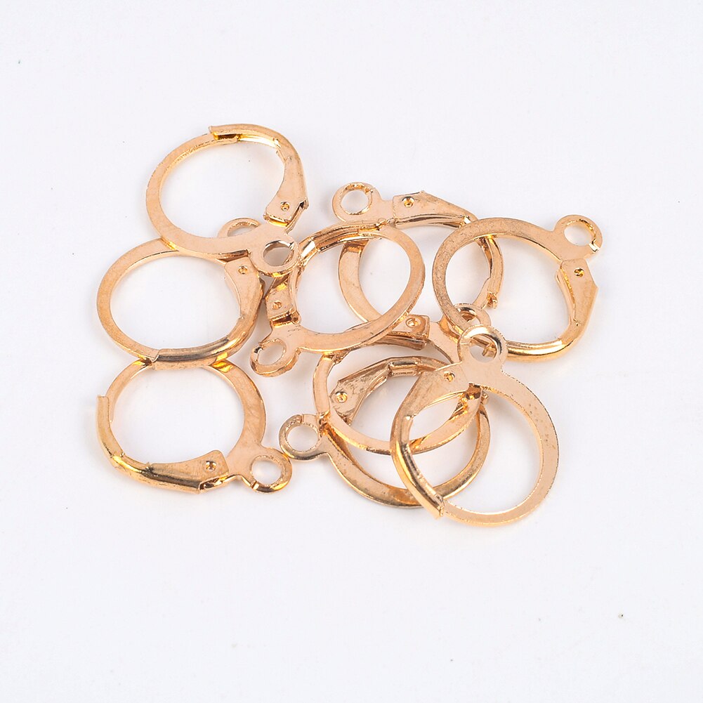 20-50Pcs/Lot 14x12mm Stainless Steel Diy French Earring Hooks Wire Settings Base Hoops Earrings Accessories For Jewelry Making