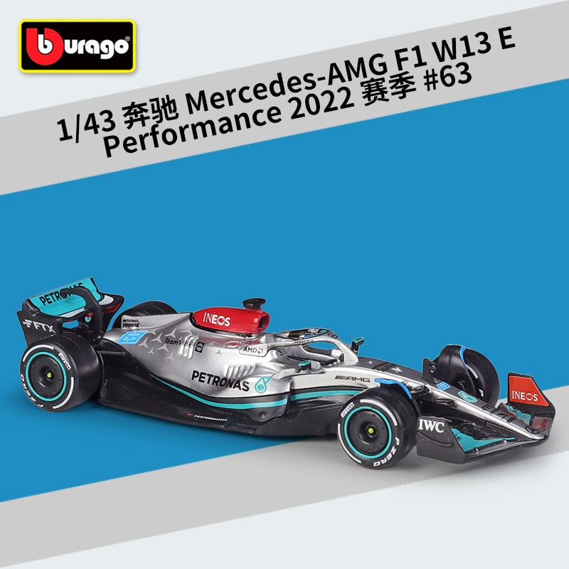 2022 Bburago RB18 Diecast 1:43 Car Red Bull Racing F1 Car Infiniti Racing Model Alloy Toy Formulaed One Car Collection Kid Gift