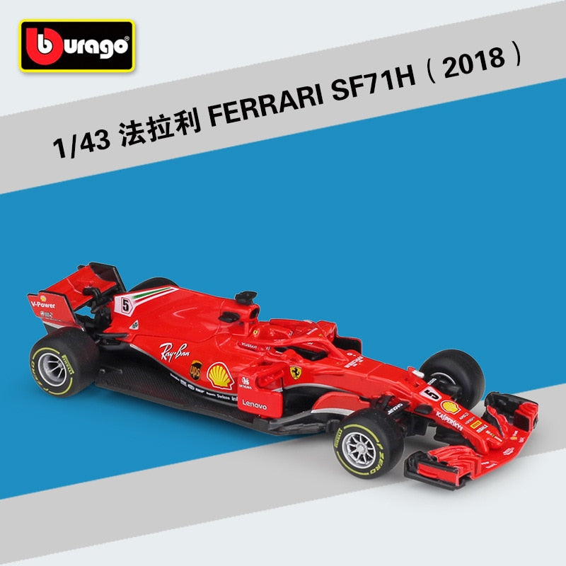 2022 Bburago RB18 Diecast 1:43 Car Red Bull Racing F1 Car Infiniti Racing Model Alloy Toy Formulaed One Car Collection Kid Gift