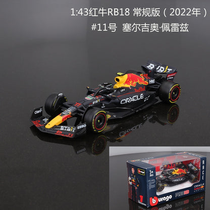 2022 Bburago RB18 Diecast 1:43 Car Red Bull Racing F1 Car Infiniti Racing Model Alloy Toy Formulaed One Car Collection Kid Gift