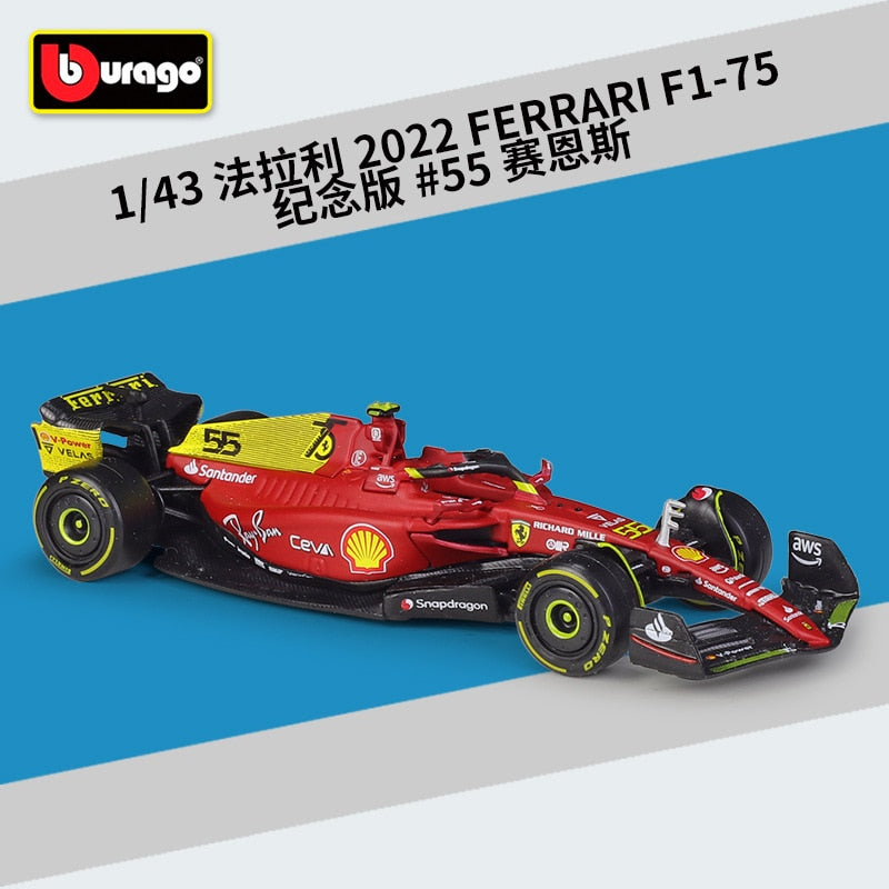 2022 Bburago RB18 Diecast 1:43 Car Red Bull Racing F1 Car Infiniti Racing Model Alloy Toy Formulaed One Car Collection Kid Gift