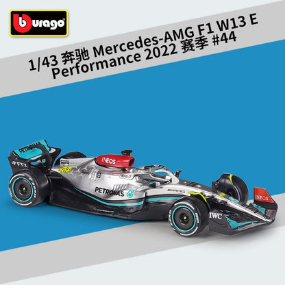 2022 Bburago RB18 Diecast 1:43 Car Red Bull Racing F1 Car Infiniti Racing Model Alloy Toy Formulaed One Car Collection Kid Gift