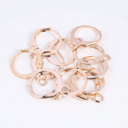 20-50Pcs/Lot 14x12mm Stainless Steel Diy French Earring Hooks Wire Settings Base Hoops Earrings Accessories For Jewelry Making