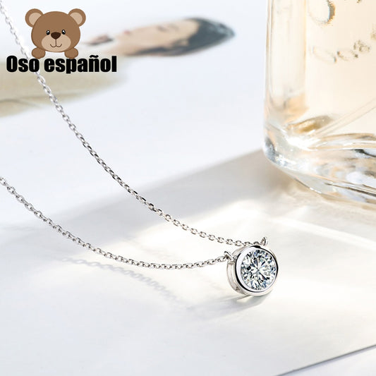 TS-DZ018 Toss Bear Sterling Silver Copy Jewelry Spanish Bear Version Jewelry Women's Fashion Necklace Pendant Women Jewrly